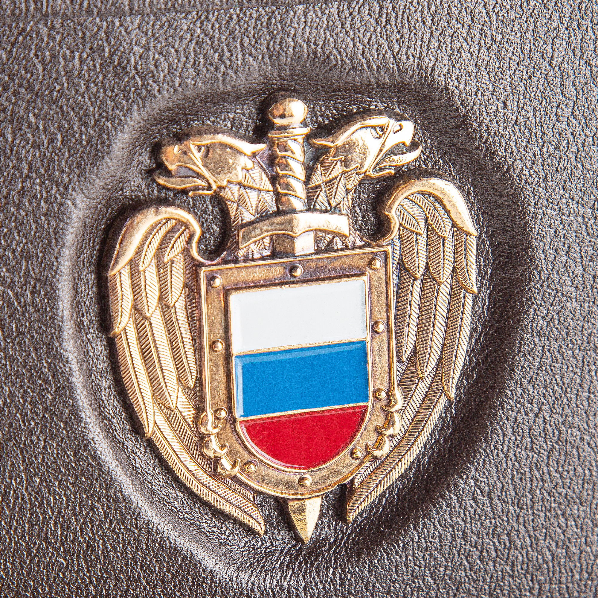 Обложка для удостоверения ФСО с жетоном коричневая